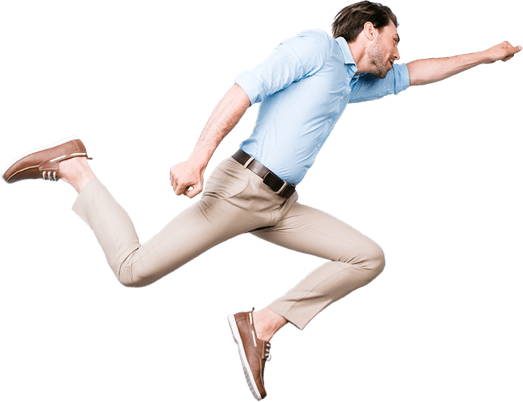 Homme pose superman